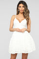 Unforgettable Moments Flare Mini Dress - White