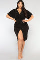 Full Grown Knot Dress - Black