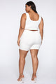 Classic Mini Biker Shorts - White