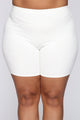Classic Mini Biker Shorts - White