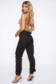 Belt It Out Cargo Joggers - Black