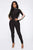 All Zipped Up Jumpsuit - Black/Neon