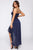Resiliently Beautiful Satin High Low Dress - Navy