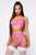 Body Language 3 Piece Garter Set - Hot Pink