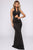 Masquerade Ball Maxi Gown - Black