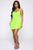 Come Pull My Strings Mini Dress - Lime