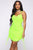 Come Pull My Strings Mini Dress - Lime