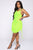 Come Pull My Strings Mini Dress - Lime
