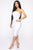 Watch Me Shake It Fringe Mini Dress - White