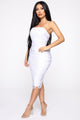 Watch Me Shake It Fringe Mini Dress - White