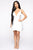 Sweet Serenity Satin Flare Dress - White