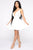 Sweet Serenity Satin Flare Dress - White