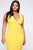 Dates With Babe Ruffle Dress - Yellow