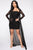 Lilian Ruched Dress Set - Black