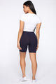 Natalee Biker Shorts - Navy
