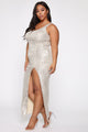 Family Affair Sequin Dress - Silver