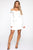 Soft Nights Off Shoulder Mini Dress - Off White