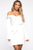 Soft Nights Off Shoulder Mini Dress - Off White