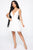 Life's A Movie Flare Mini Dress - White