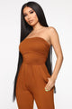 Isabelle Tube Jumpsuit - Terracotta