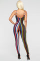 Stripe Season Jumpsuit - Black/Multi