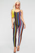 Stripe Season Jumpsuit - Black/Multi