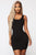 Jules Body Sculpting Mini Dress - Black