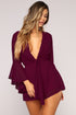 Salma Chiffon Romper - Fuchsia