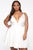 Sweet Serenity Satin Flare Dress - White
