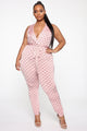 New Lovin' Printed Jumpsuit - Pink/combo