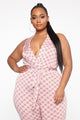 New Lovin' Printed Jumpsuit - Pink/combo