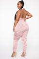New Lovin' Printed Jumpsuit - Pink/combo
