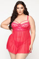 The Great Escape Babydoll - Fuchsia