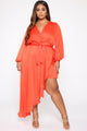 Sheer Attraction Maxi Dress - Orange
