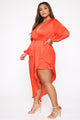 Sheer Attraction Maxi Dress - Orange