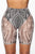 Amazon Eve Mesh Biker Shorts - Nude/Black
