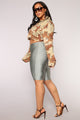 Curves For Days Biker Shorts - Silver