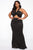 Masquerade Ball Maxi Gown - Black