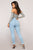 Work Harder Ankle Jeans - Medium Blue Wash