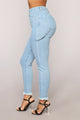 Work Harder Ankle Jeans - Medium Blue Wash