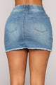 Presley Distressed Denim Skirt - Medium