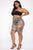 Amazon Eve Mesh Biker Shorts - Nude/Black