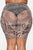 Amazon Eve Mesh Biker Shorts - Nude/Black