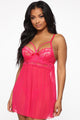 The Great Escape Babydoll - Fuchsia