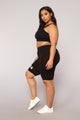 F Off Biker Shorts - Black