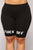 F Off Biker Shorts - Black