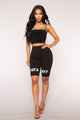 F Off Biker Shorts - Black