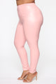 Stay Or Leave High Rise Leggings - Blush
