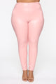 Stay Or Leave High Rise Leggings - Blush