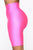 Nova Bae-sic Biker Short In Glossy Fabric - Neon Pink